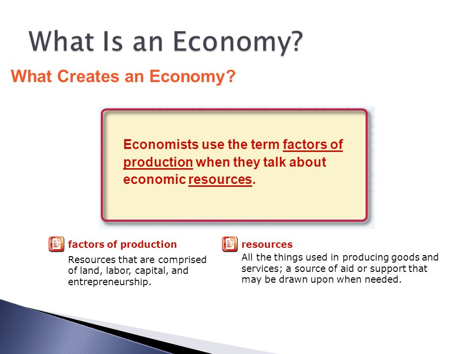 What Is an Economy What Creates an Economy