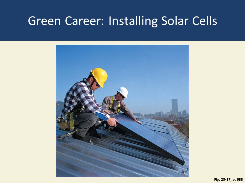 Green Career: Installing Solar Cells