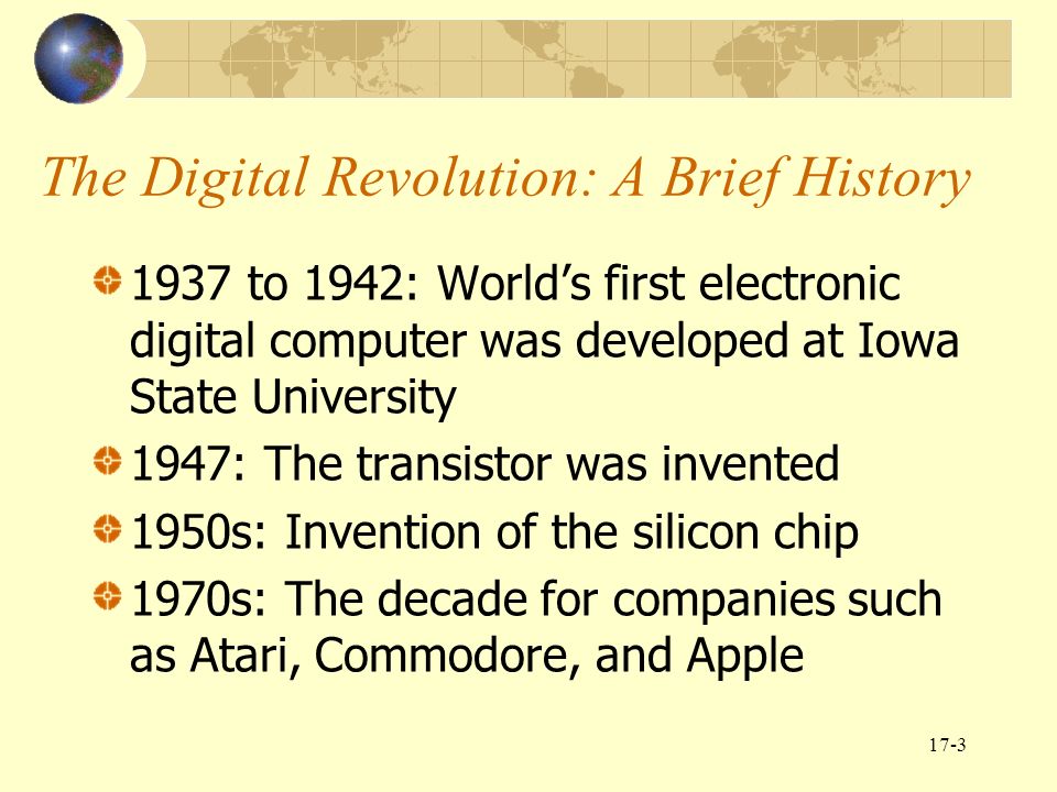 Chapter 17 The Digital Revolution and the Global E-marketplace ...
