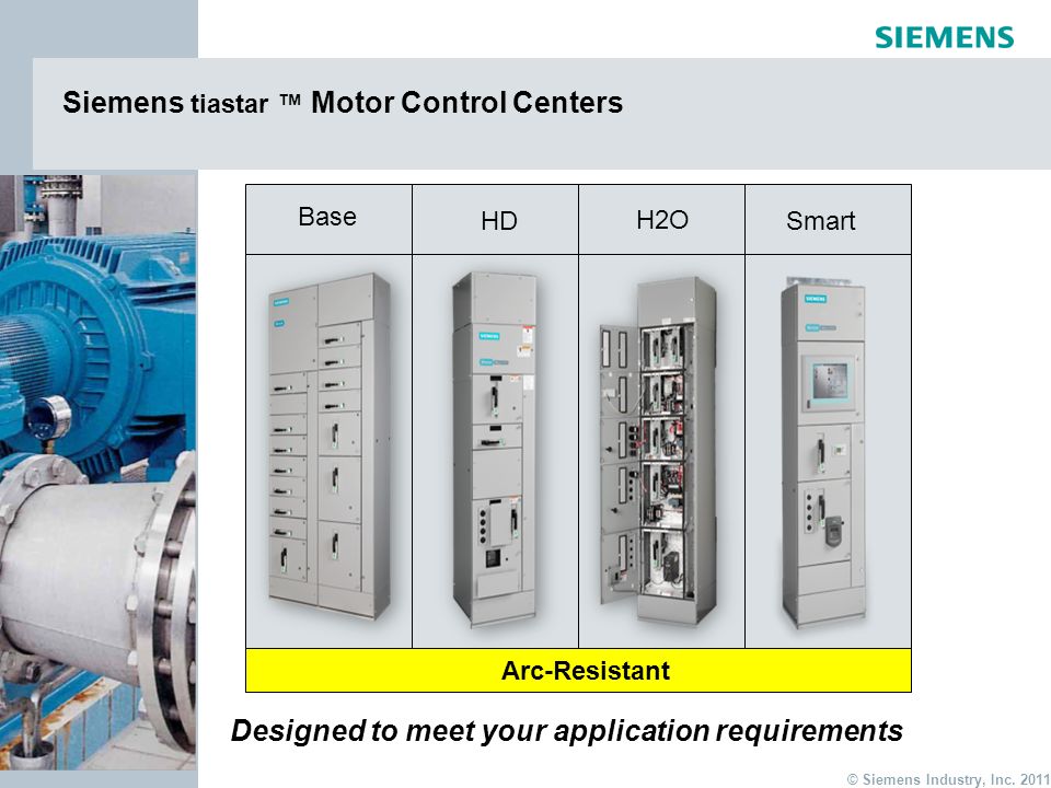 SIEMENS Tiastar Motor Control Center (MCC) Section