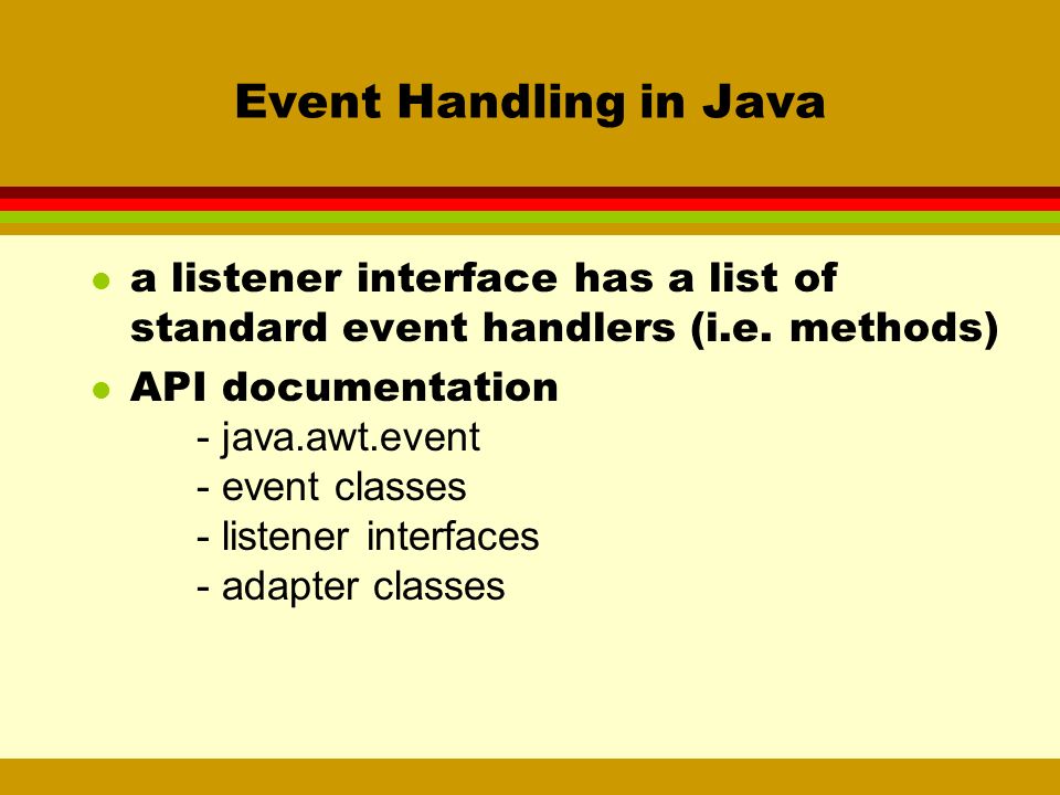 GUI Programming in Java - ppt video online download