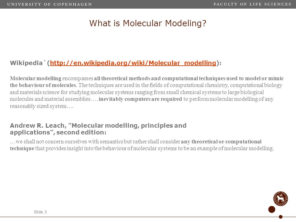 What is Molecular Modeling