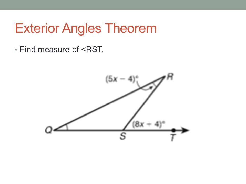 Exterior Angles Theorem