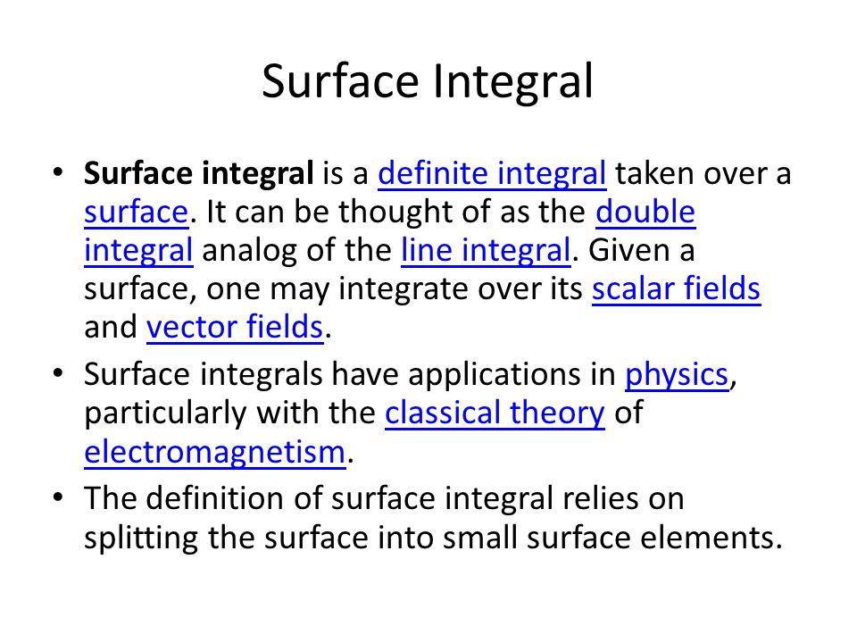 Surface Integral