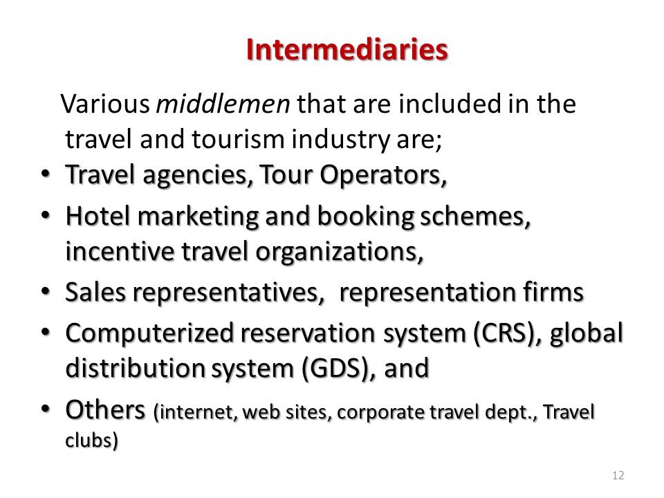 different departments in a travel agency