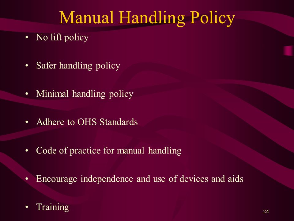 Manual Handling Policy