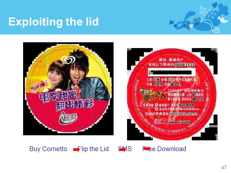 Exploiting the lid Buy Cornetto Flip the Lid SMS Free Download