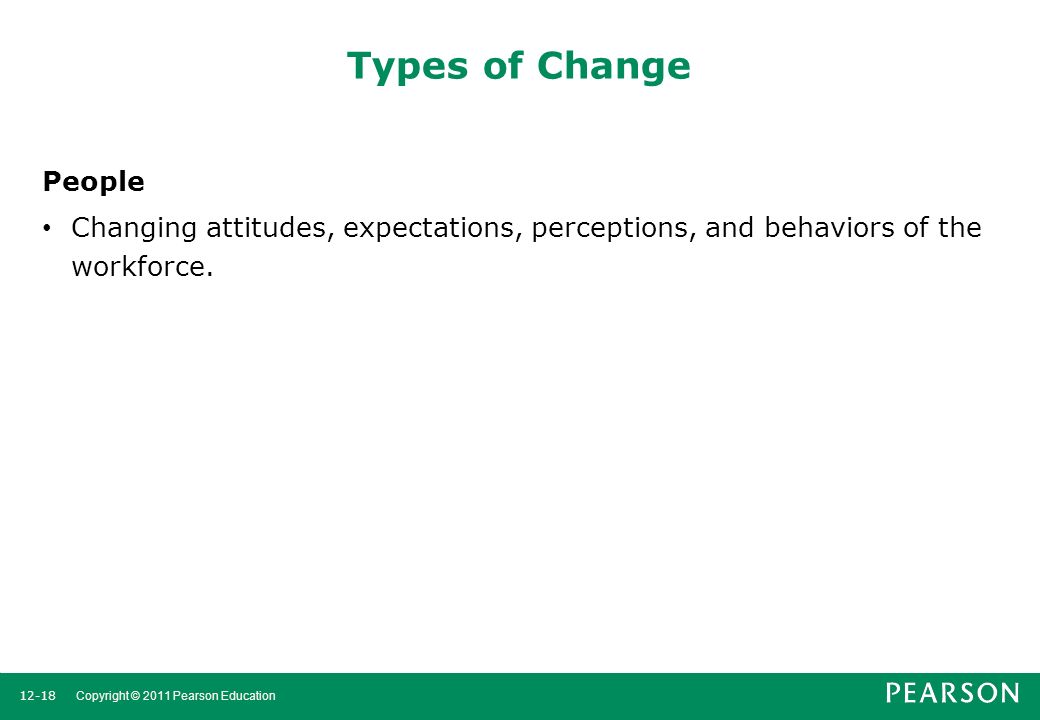 Types of Change People.