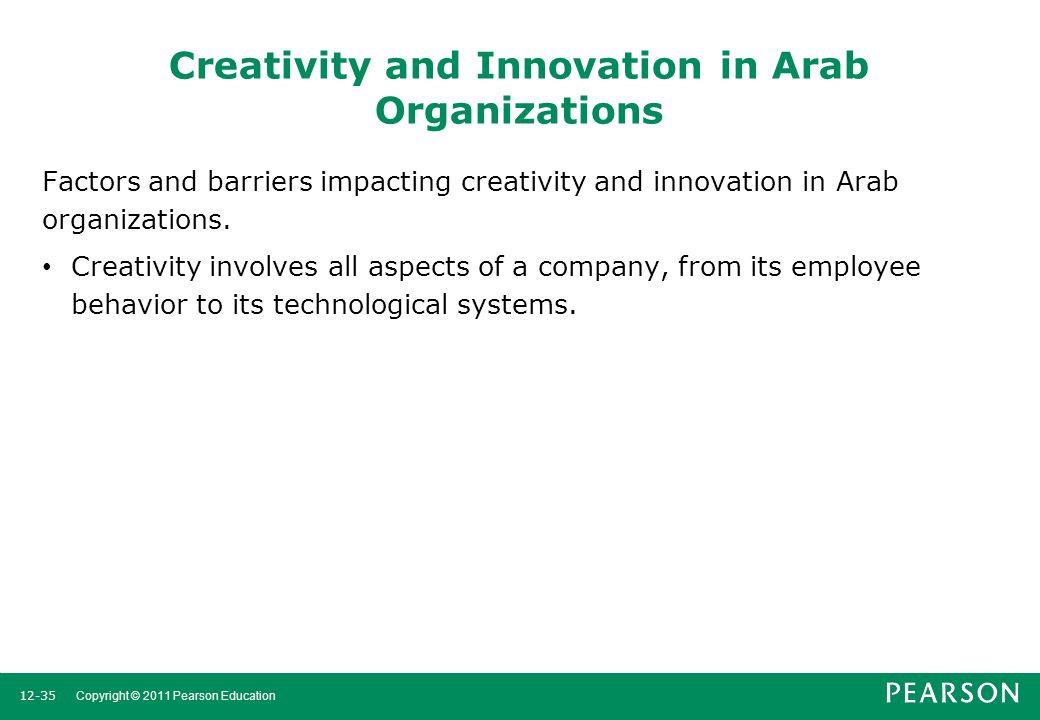 Creativity and Innovation in Arab Organizations
