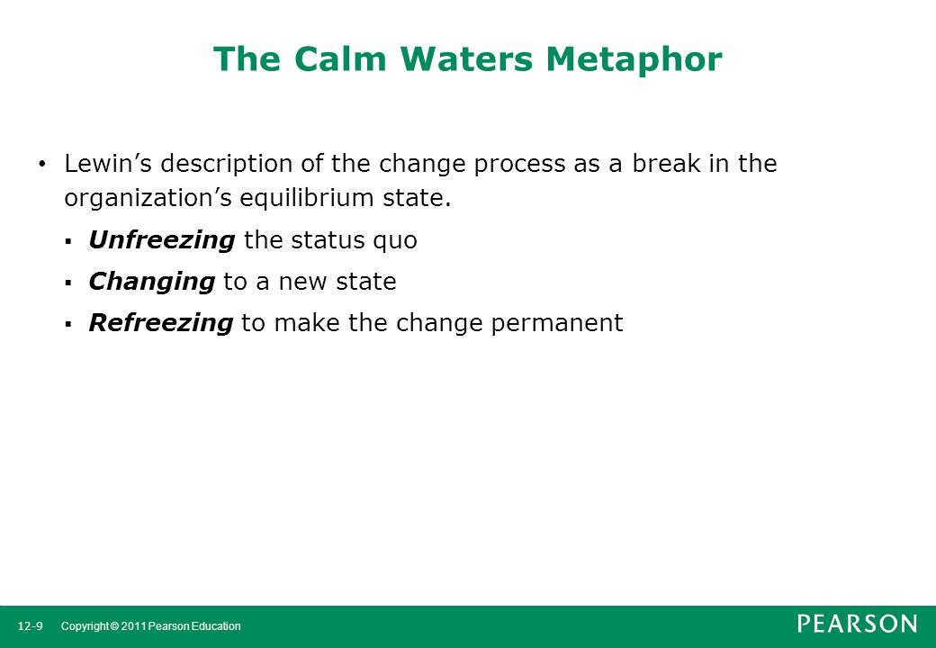 The Calm Waters Metaphor