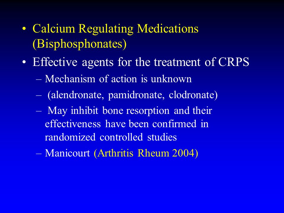 Calcium Regulating Medications (Bisphosphonates)
