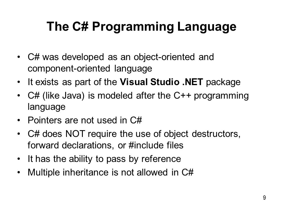 The C# Programming Language
