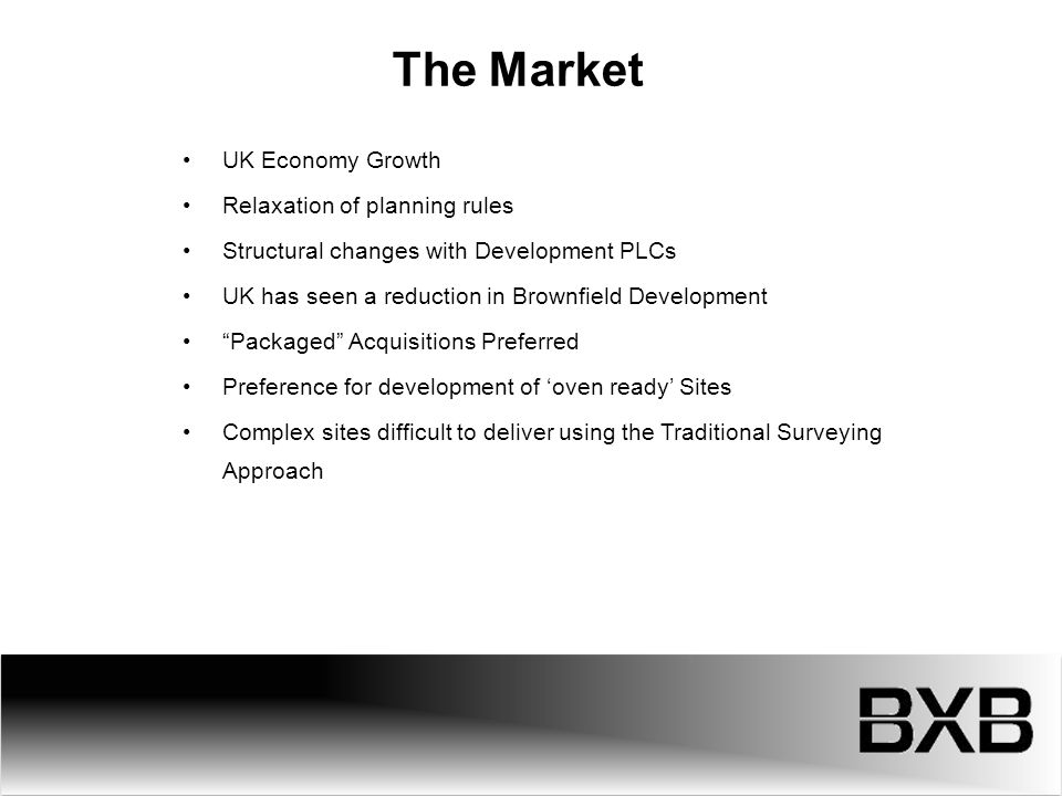 The Market UK Economy Growth Relaxation of planning rules