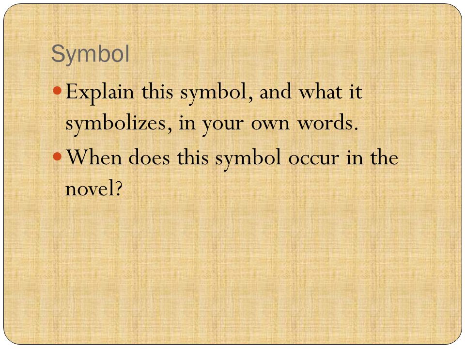 Symbol Explain this symbol, and what it symbolizes, in your own words.