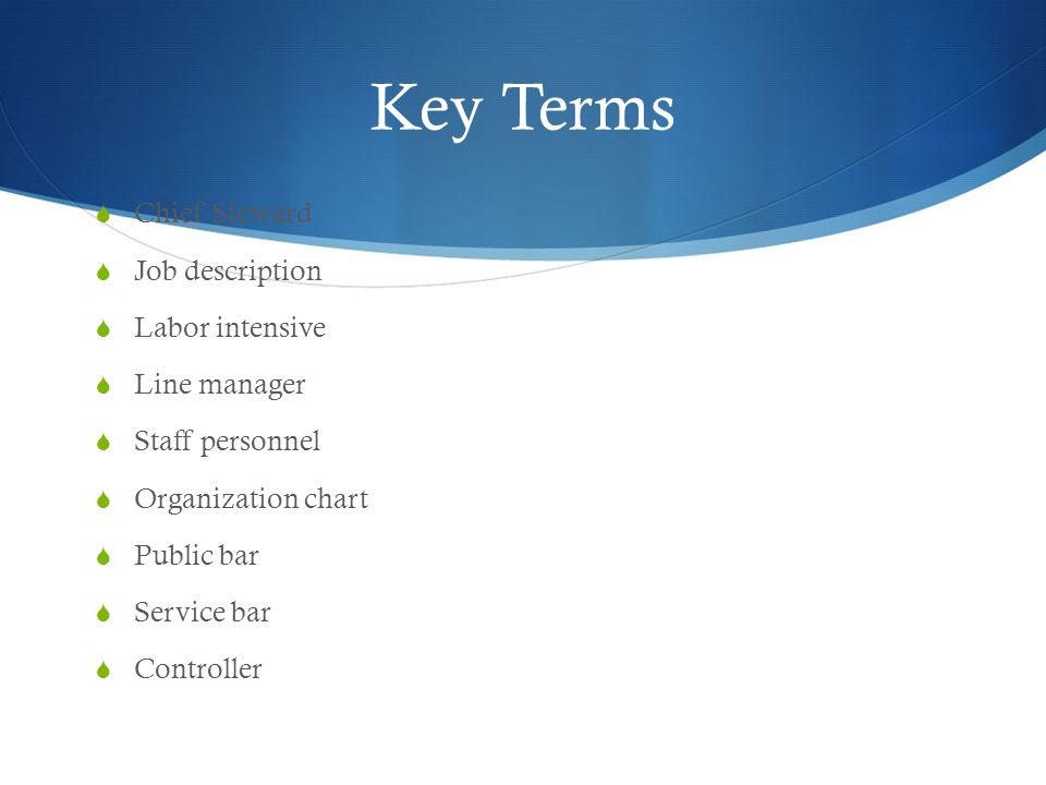 Organizational Chart Of Bar Personnel