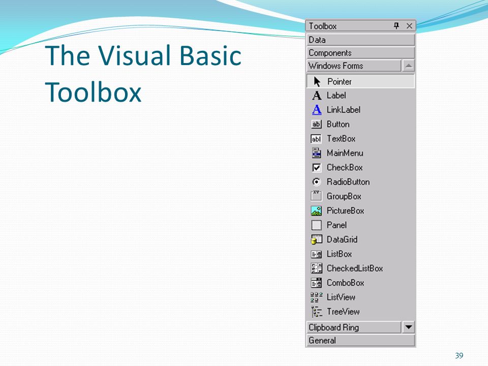 The Visual Basic Toolbox