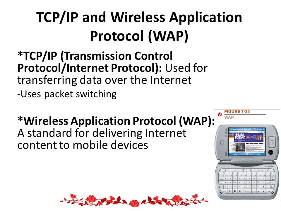 TCP/IP and Wireless Application Protocol (WAP)