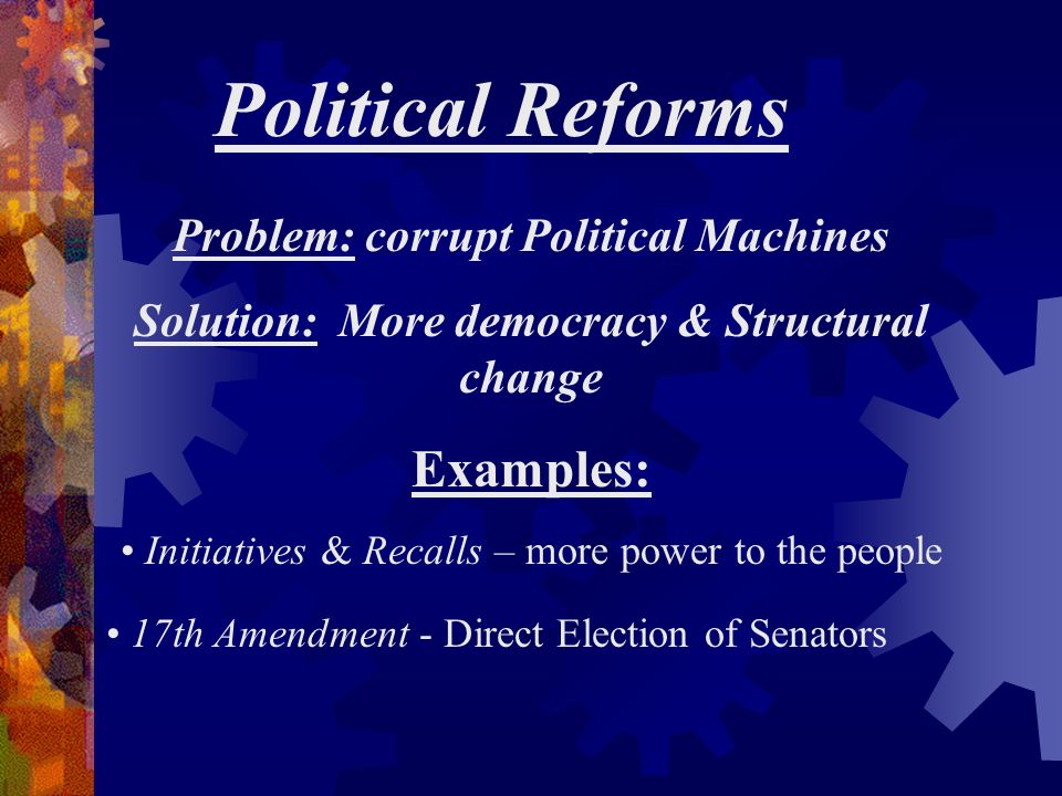 corrupt political machines and social disorganization
