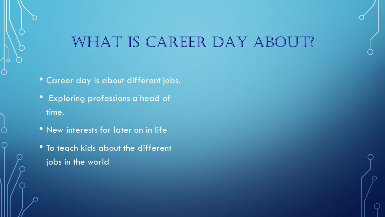 What is Career day about