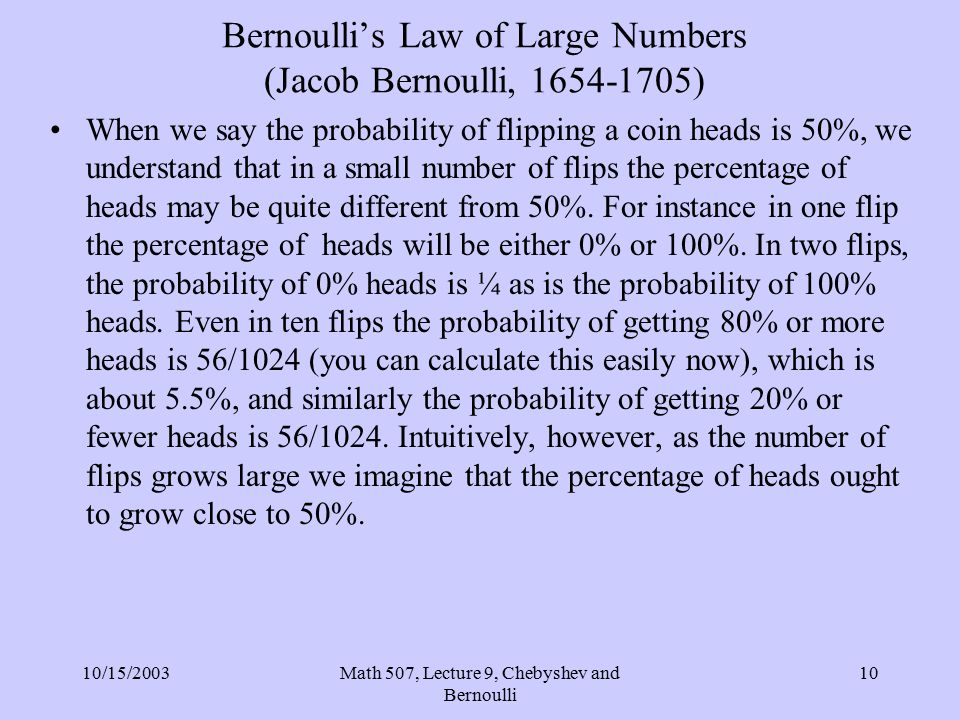 On Jacob Bernoulli, the Law of Large Numbers, and the Origins of the  Central Limit Theorem, by Sachin Date, Jan, 2024