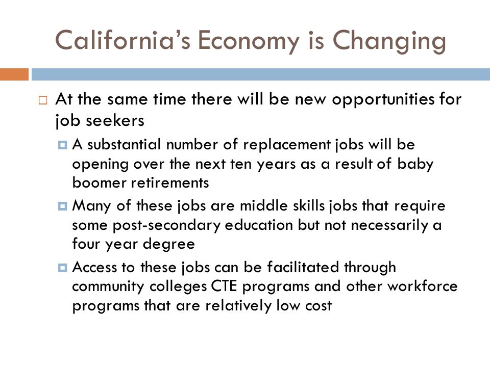 California’s Economy is Changing