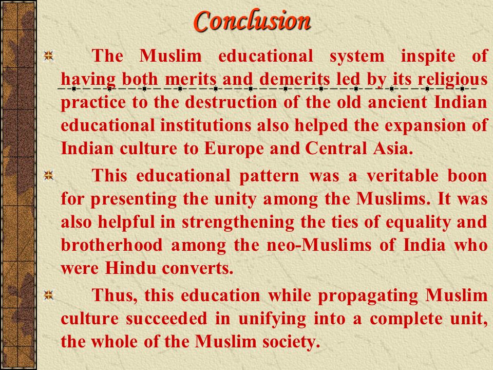 conclusion about education system