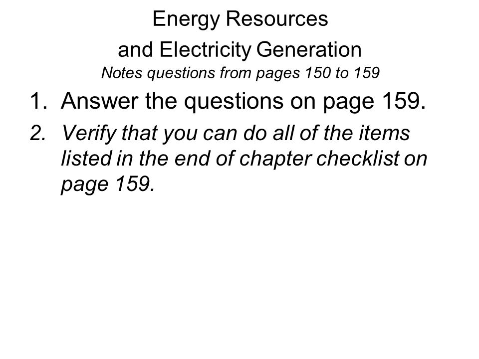 Answer the questions on page 159.