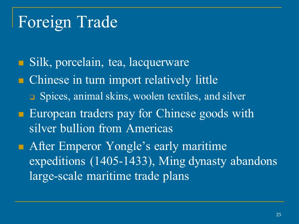 Foreign Trade Silk, porcelain, tea, lacquerware