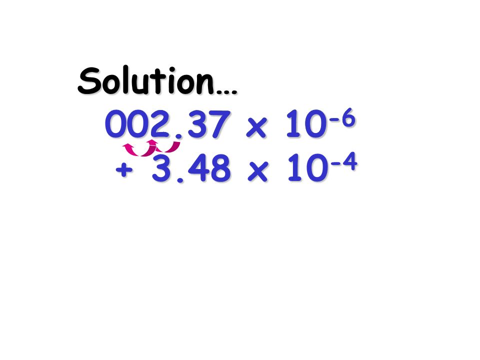 Solution… x x x 10-4