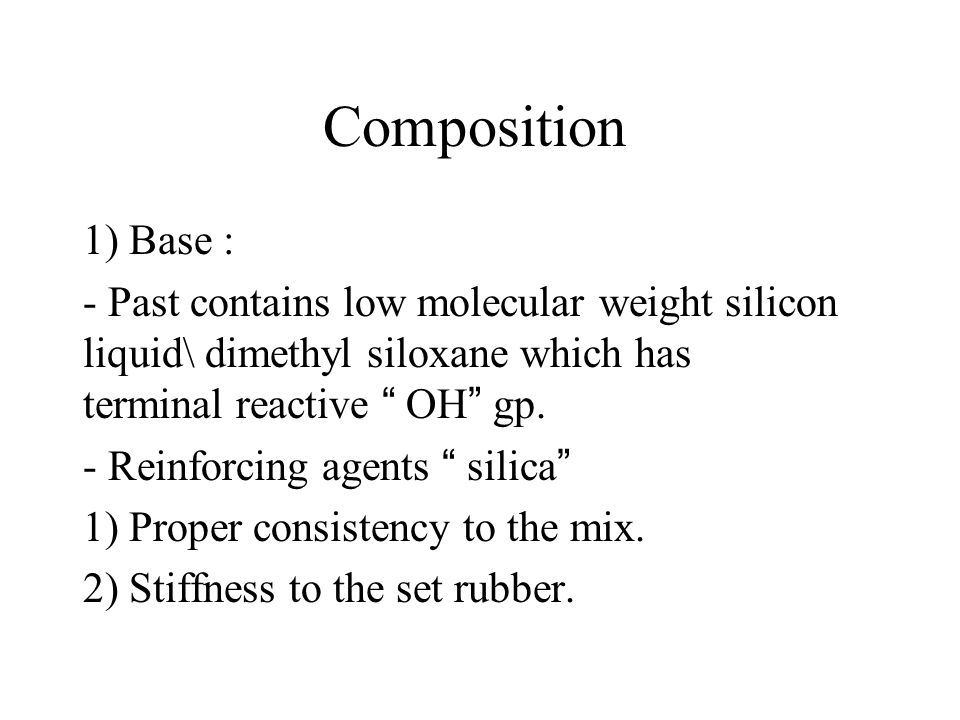 Impression Materials Requirement And Classification Ppt Download