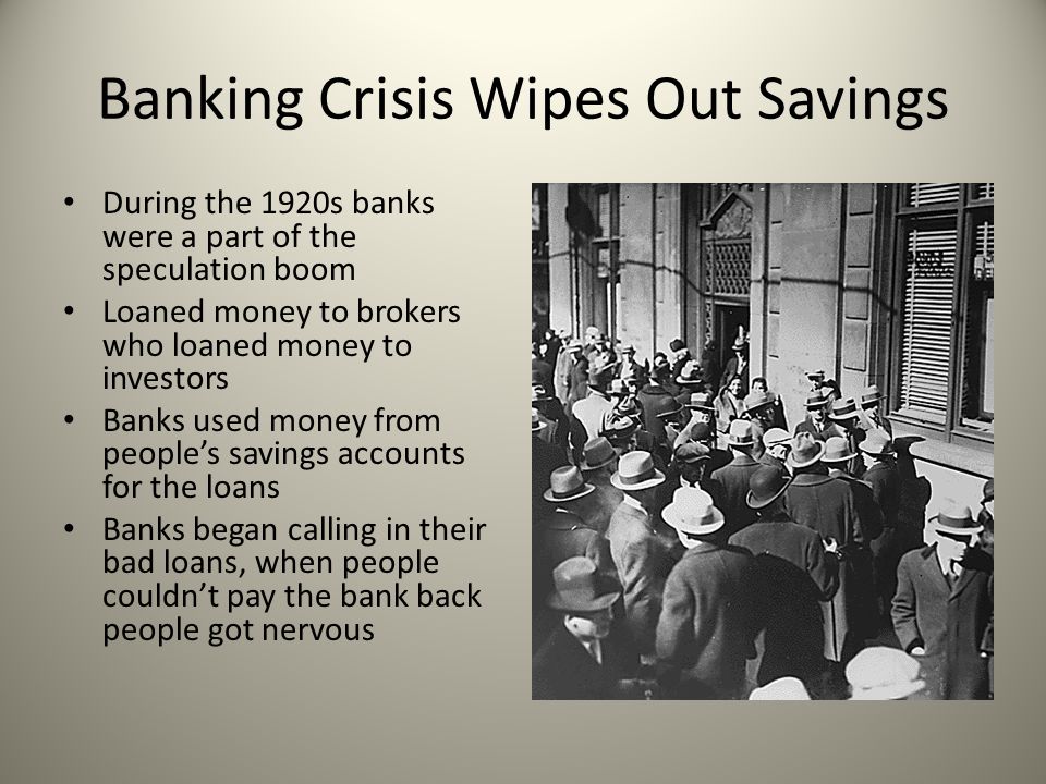 Banking Crisis Wipes Out Savings
