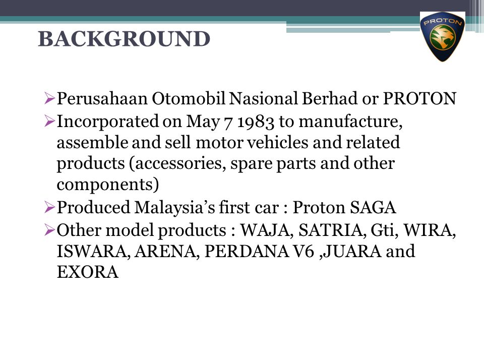 Proton Holdings Berhad Company Vision Mission Critique Free Essay Example