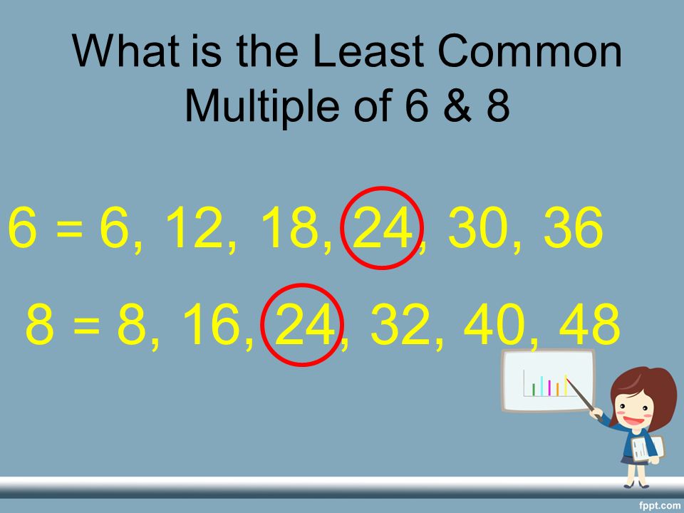 What is the Least Common Multiple of 6 & 8