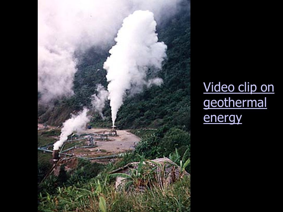 Video clip on geothermal energy