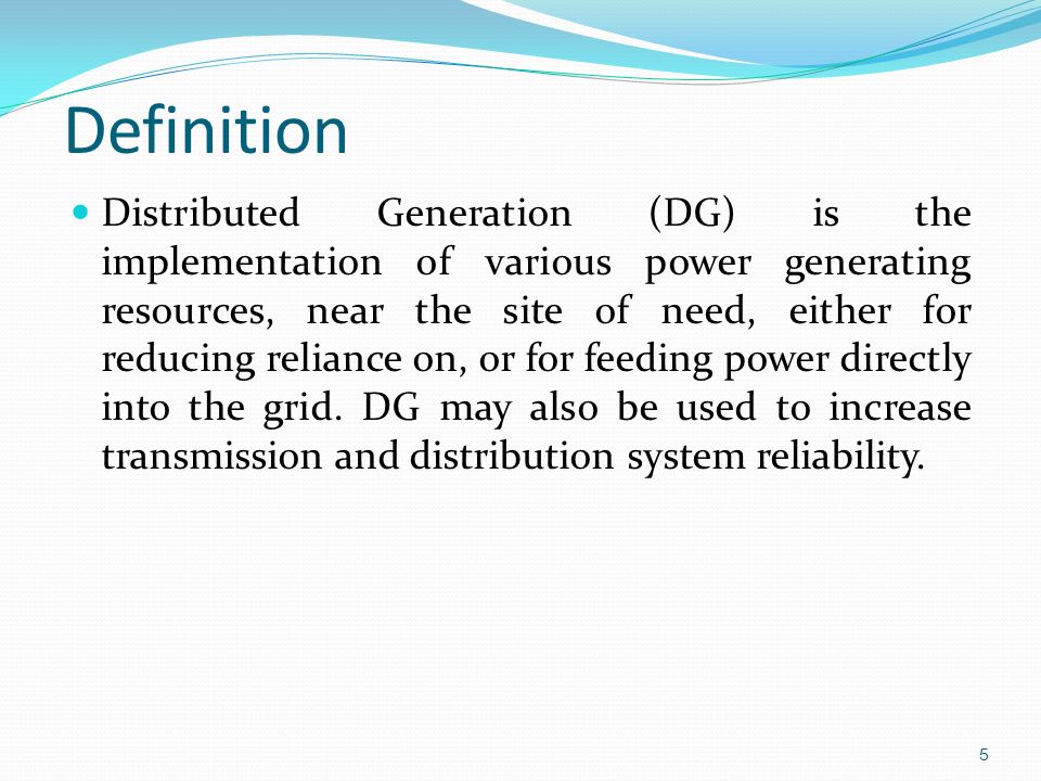 Distributed Generation - ppt video online download
