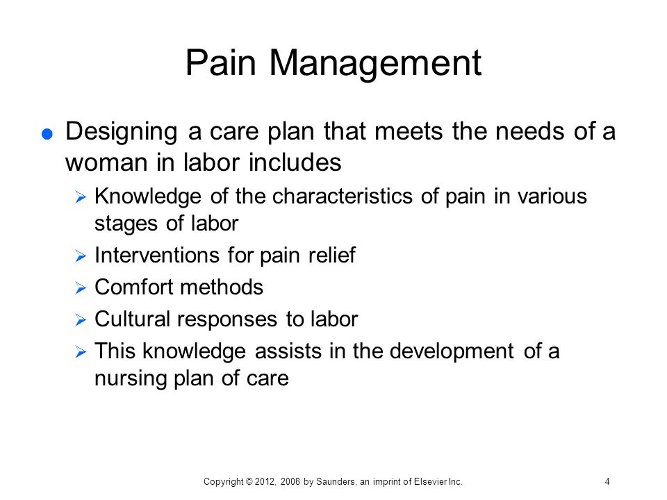 care plan for pain