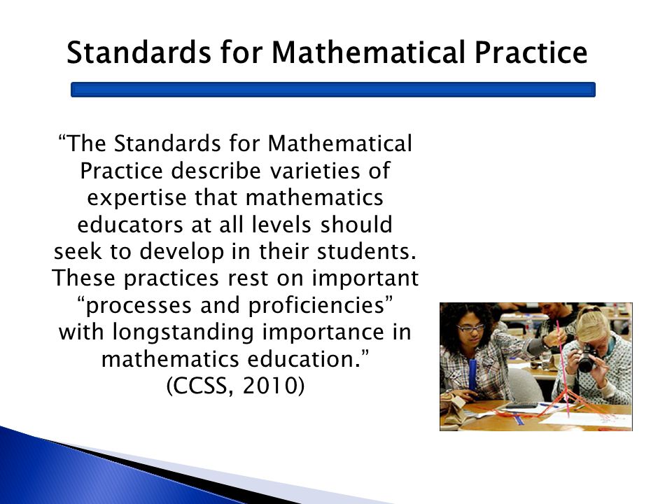 Standards for Mathematical Practice