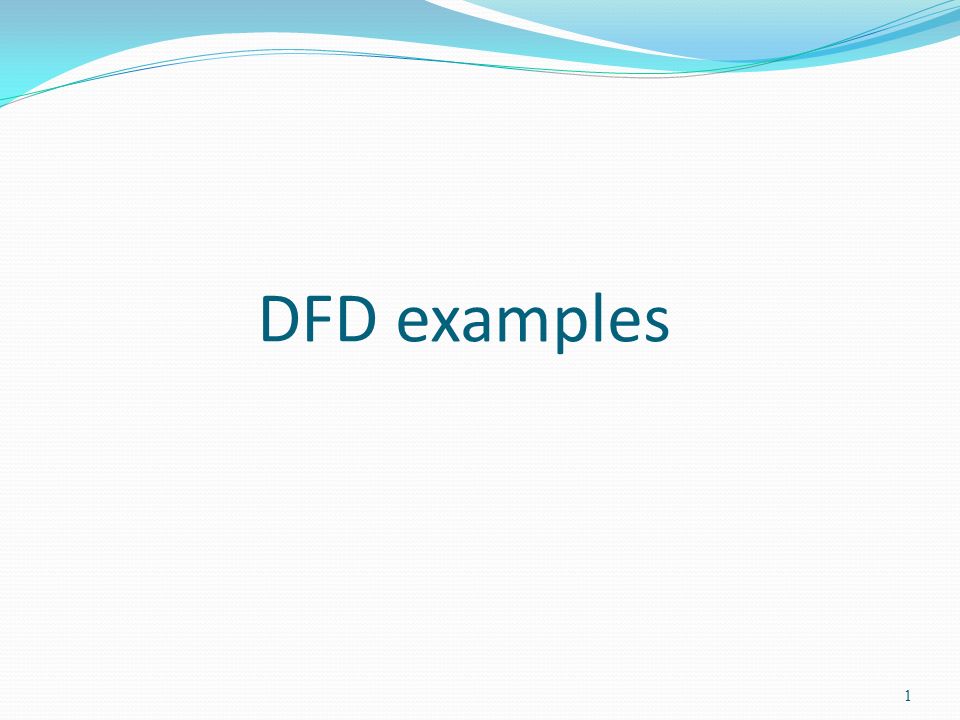 DFD examples
