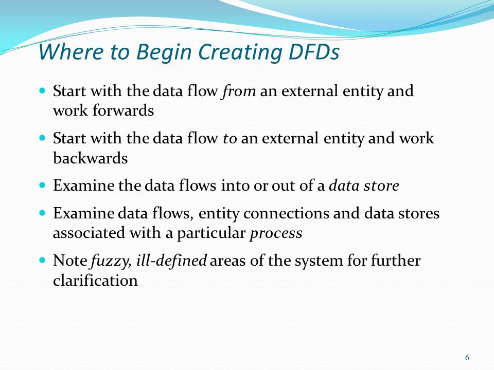 Where to Begin Creating DFDs