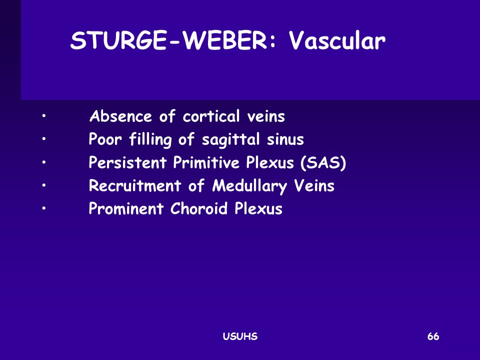 STURGE-WEBER: Vascular