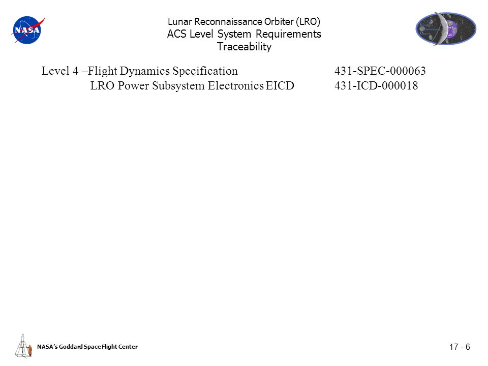 Level 1 - LRO Requirements ESMD-RLEP ppt download