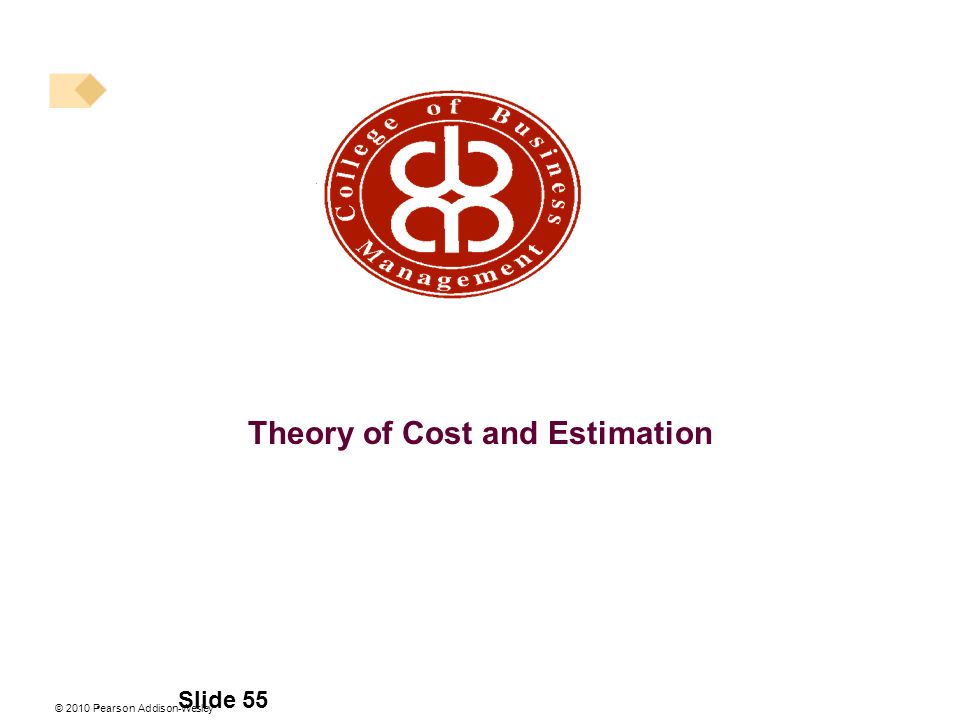 Theory of Cost and Estimation