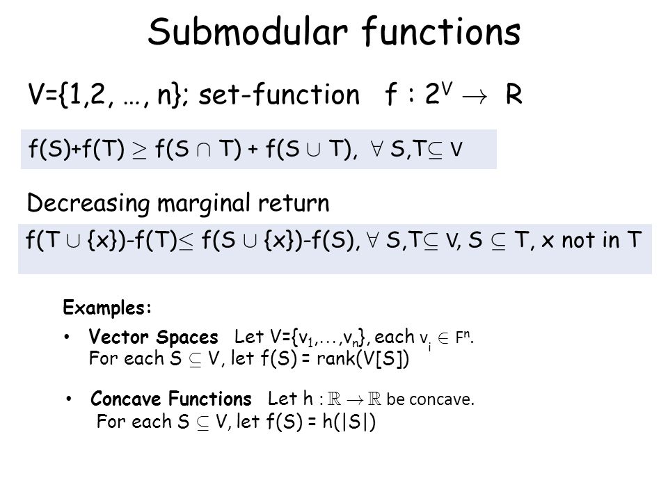 Learning Submodular Functions Ppt Download