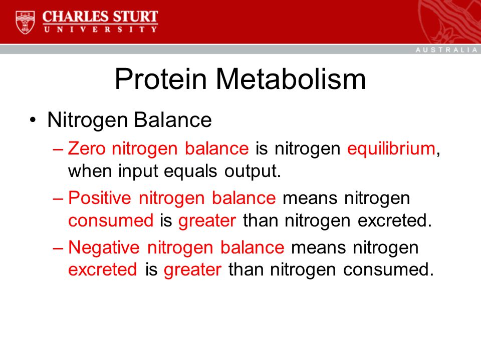 What condition brings about positive nitrogen balance