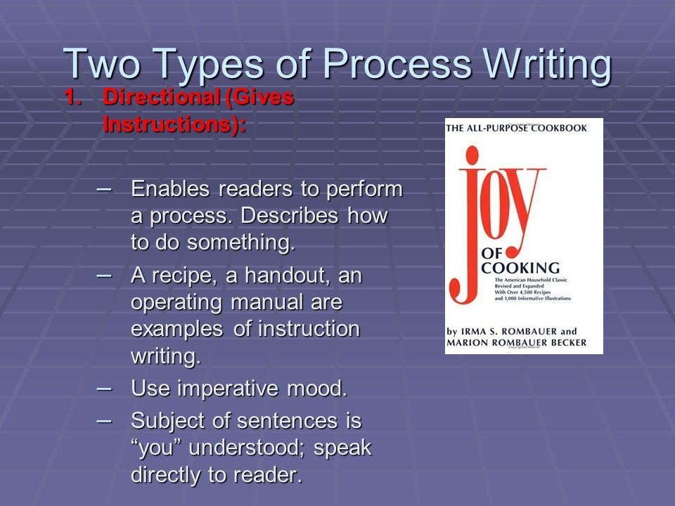 Two Types of Process Writing