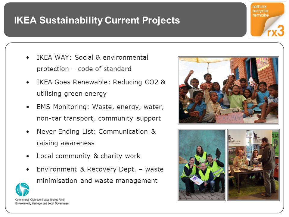 IKEA Sustainability Current Projects