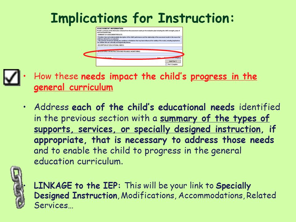 Implications for Instruction: