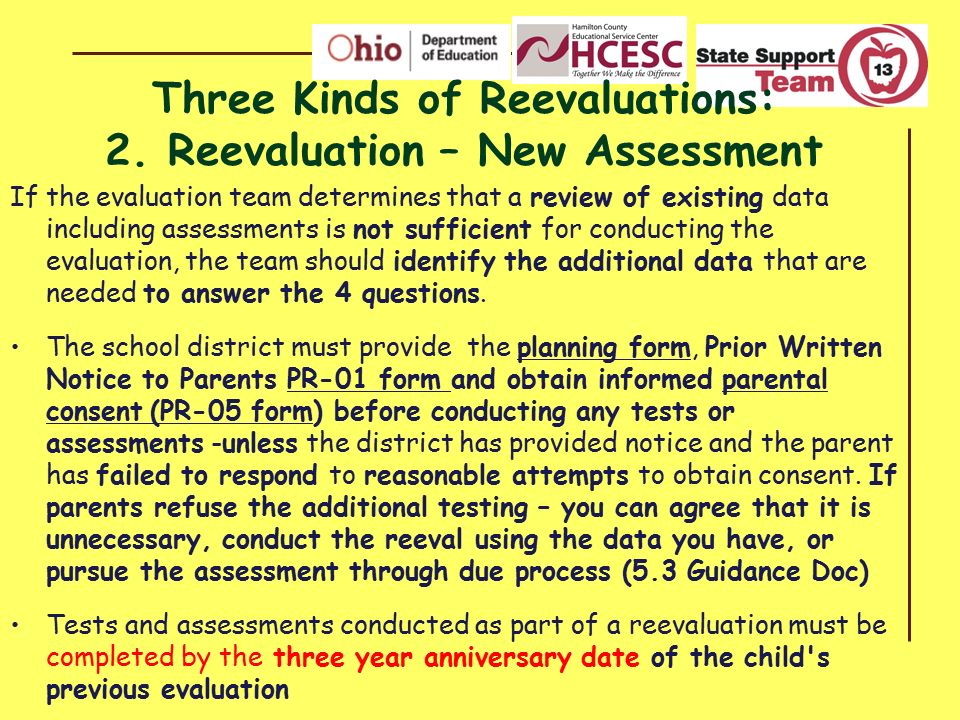 Three Kinds of Reevaluations: 2. Reevaluation – New Assessment