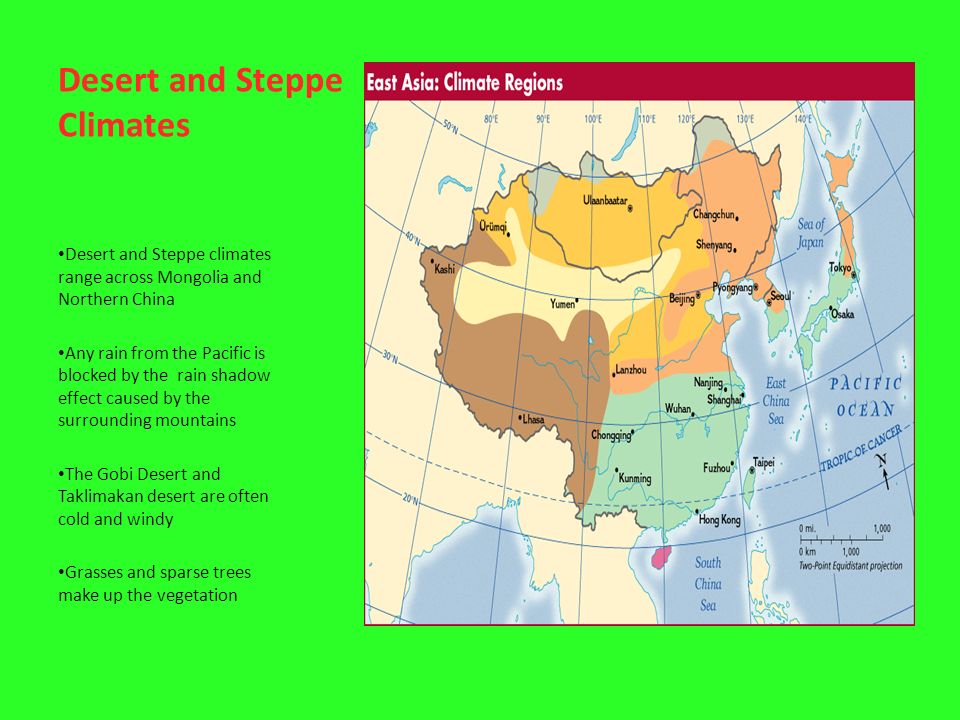 East Asia Climate Map Ch 26-2 East Asia Climate And Vegetation - Ppt Video Online Download