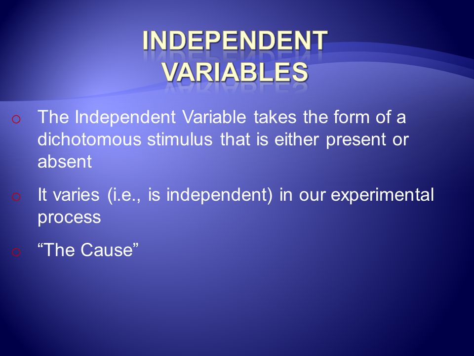 Independent Variables